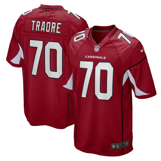 mens nike badara traore cardinal arizona cardinals game player jersey